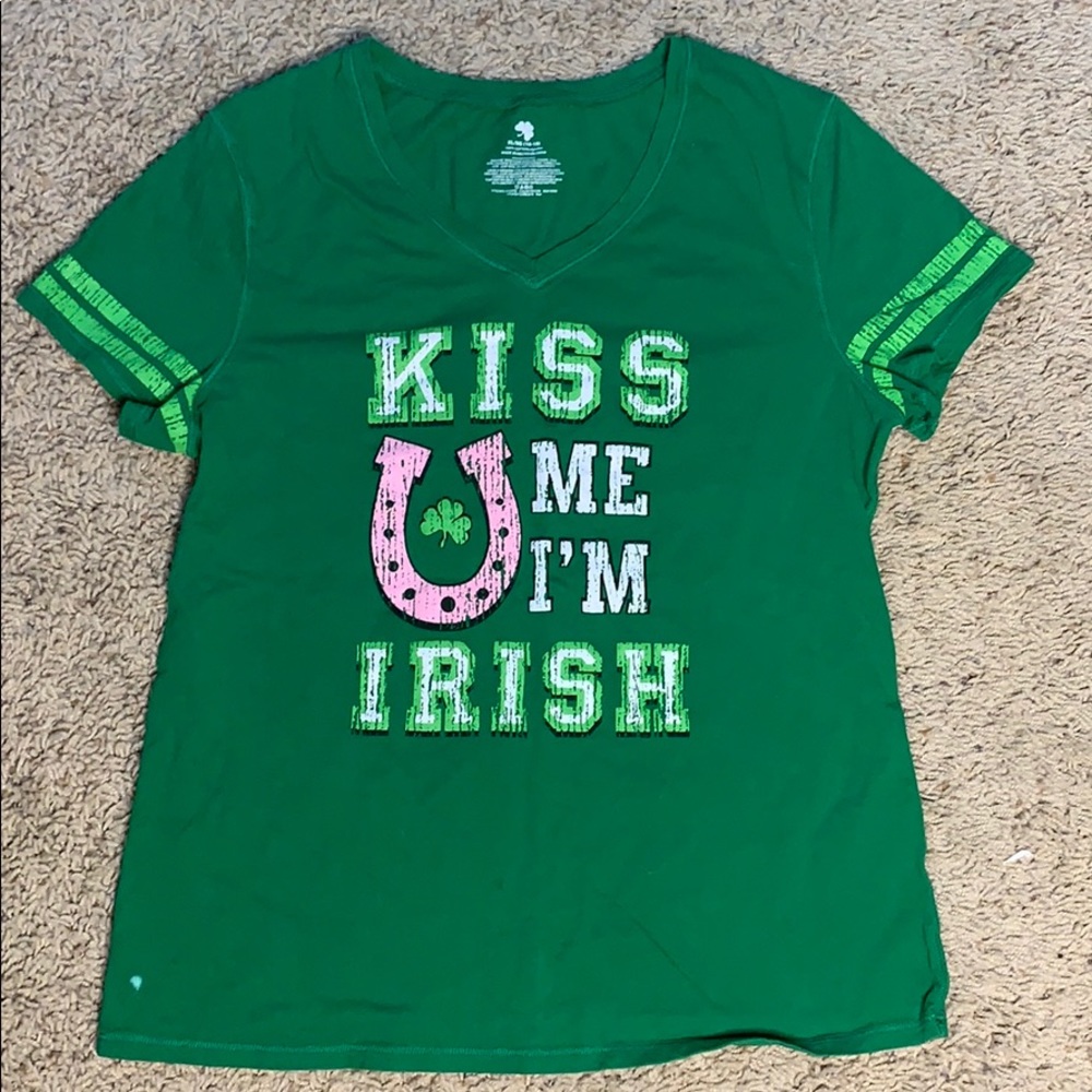 Green “KISS ME IM IRISH” T-Shirt